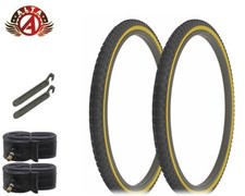 ALTA Bicycle 26" x 1.75" BLACK GUM COMP III FREESTYLE BMX TIRES BIKES 6pc SET.