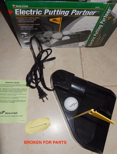 Socio de putting eléctrico galería de regalos de golf, no funciona para piezas, jr100