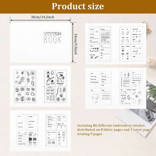 Embroidery Sewing Book Wear Resistant DIY Sewing Book Easy to Read Needlework· - Picture 4 of 7