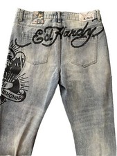 Ed Hardy Slim Fit Jeans Size 38 X 32