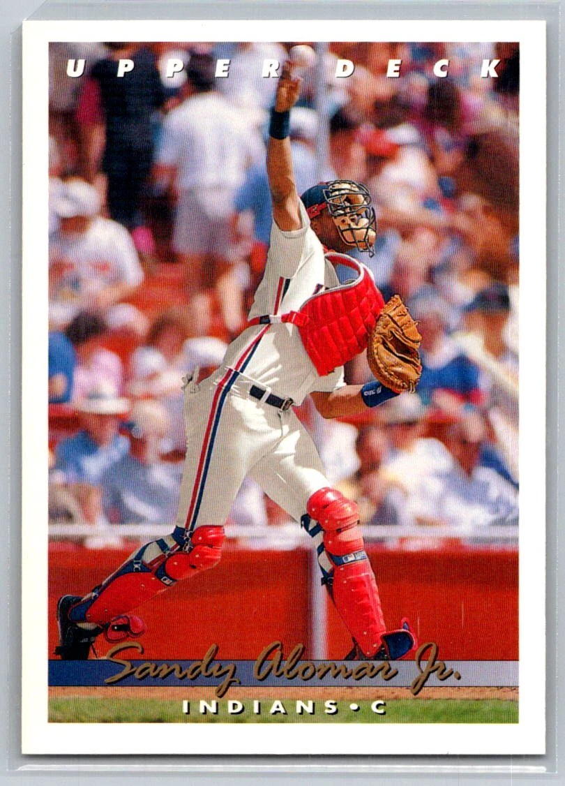 💎1993 Upper Deck Baseball #255 Sandy Alomar Jr. - Cleveland Indians💎