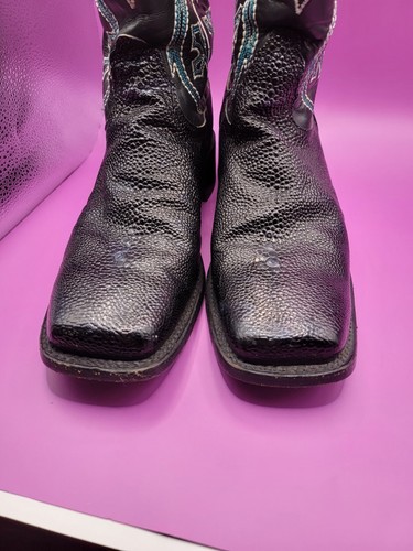 Nocona Stingray Belly Gr. 9,5 Stiefel - Damen schwarz/türkis/weiß Cowboystiefel - Bild 4 von 11