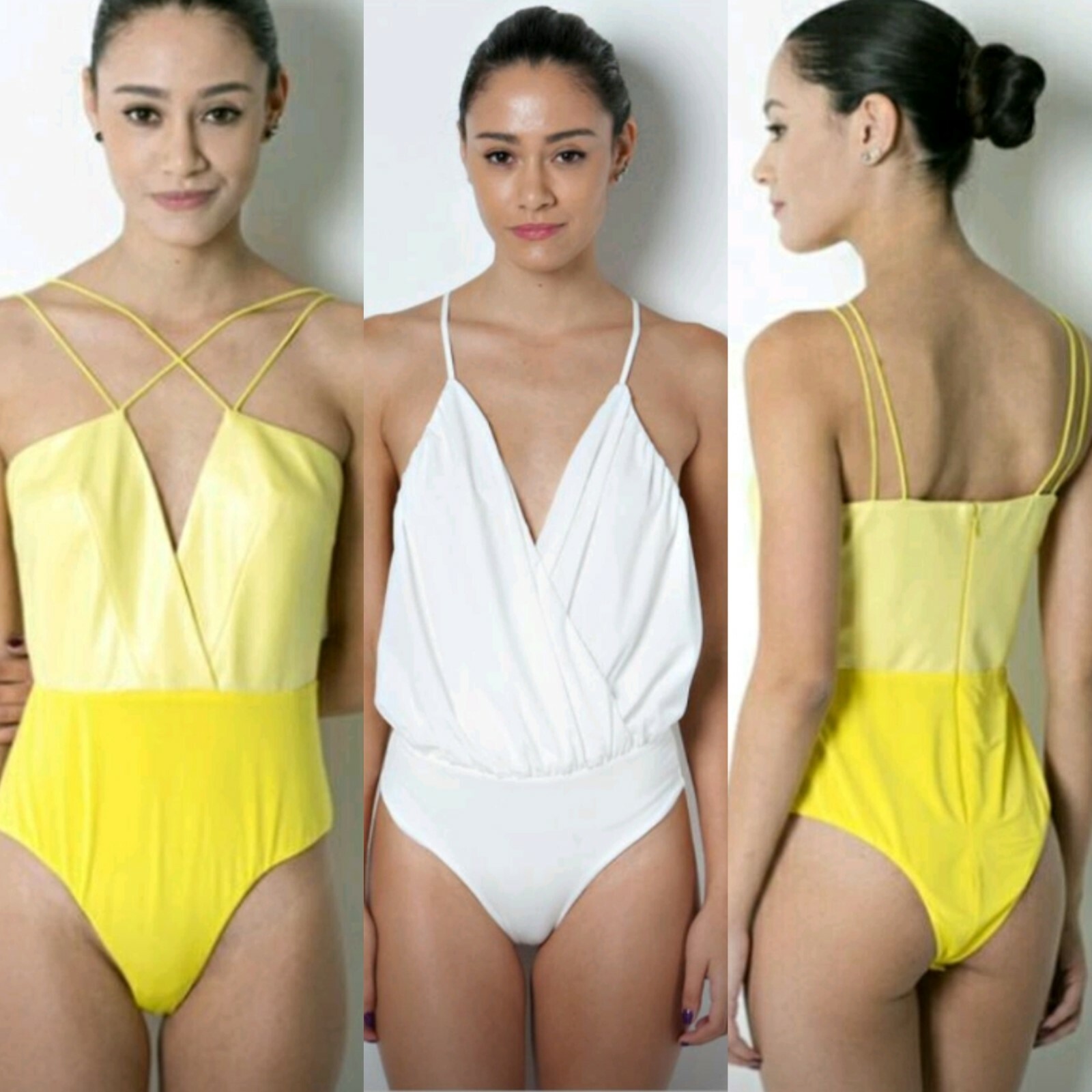 Romper Jumpsuit Leotard Sleeveless Top Women Stretch Blouse Lady Bodysuit-image