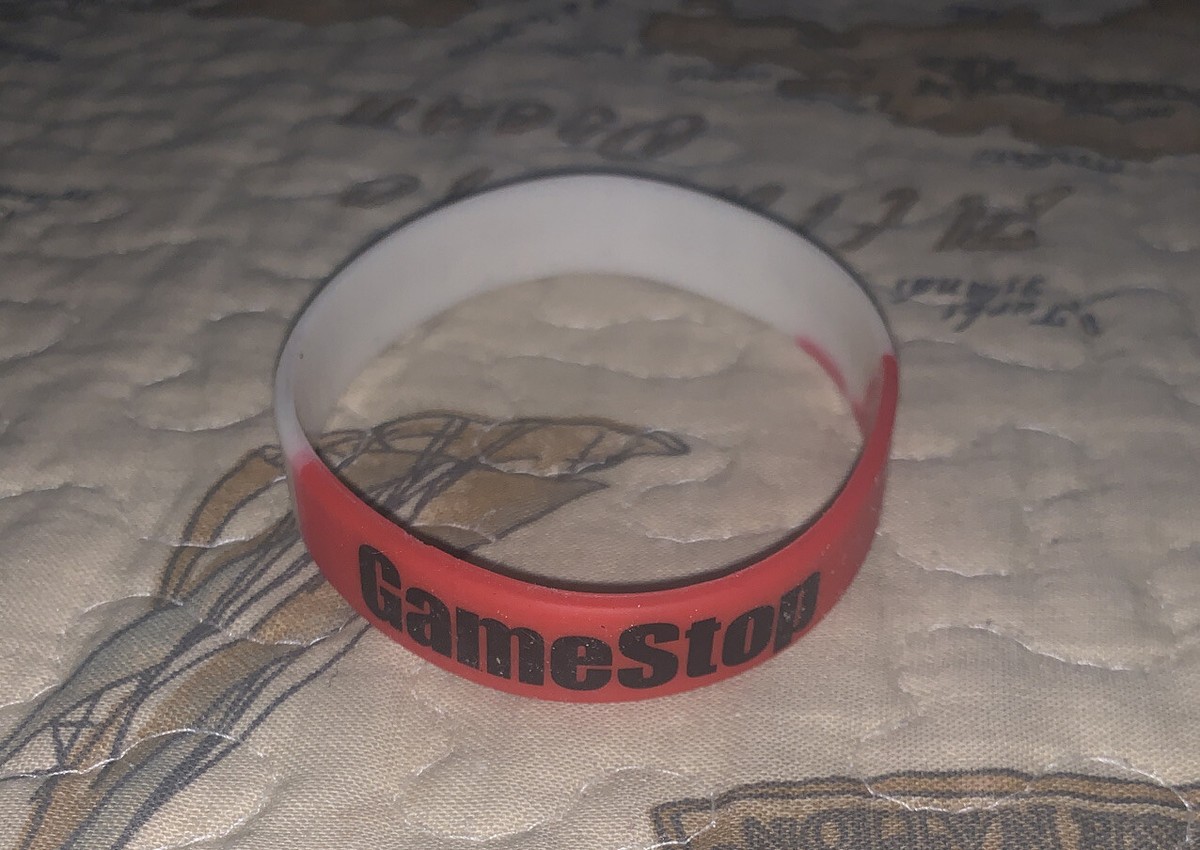 Bracelet Promo GameStop 'Power To The Players' – Vert Et Marron, Ouvert Jamais Utilisé