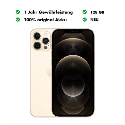 Apple iPhone 12 Pro Max A2411 - 128GB - Gold Neuwertig - 100% original Batterie