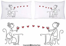 Cheers My Dear Couple Pillowcases Valentines Wedding Anniversary Gift BeeGeeTees