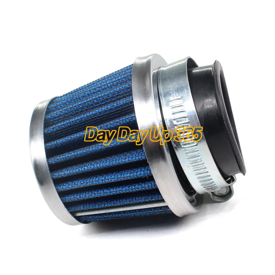 Juego de 2 cápsulas de filtro de aire cromadas de 35 mm para Honda CB350F CB400F Four Super Sport Foto 4 de 4