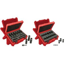 Milwaukee 1/2 in. Drive SAE and 1/4 in. Drive Metric SHOCKWAVE Impact Duty Set