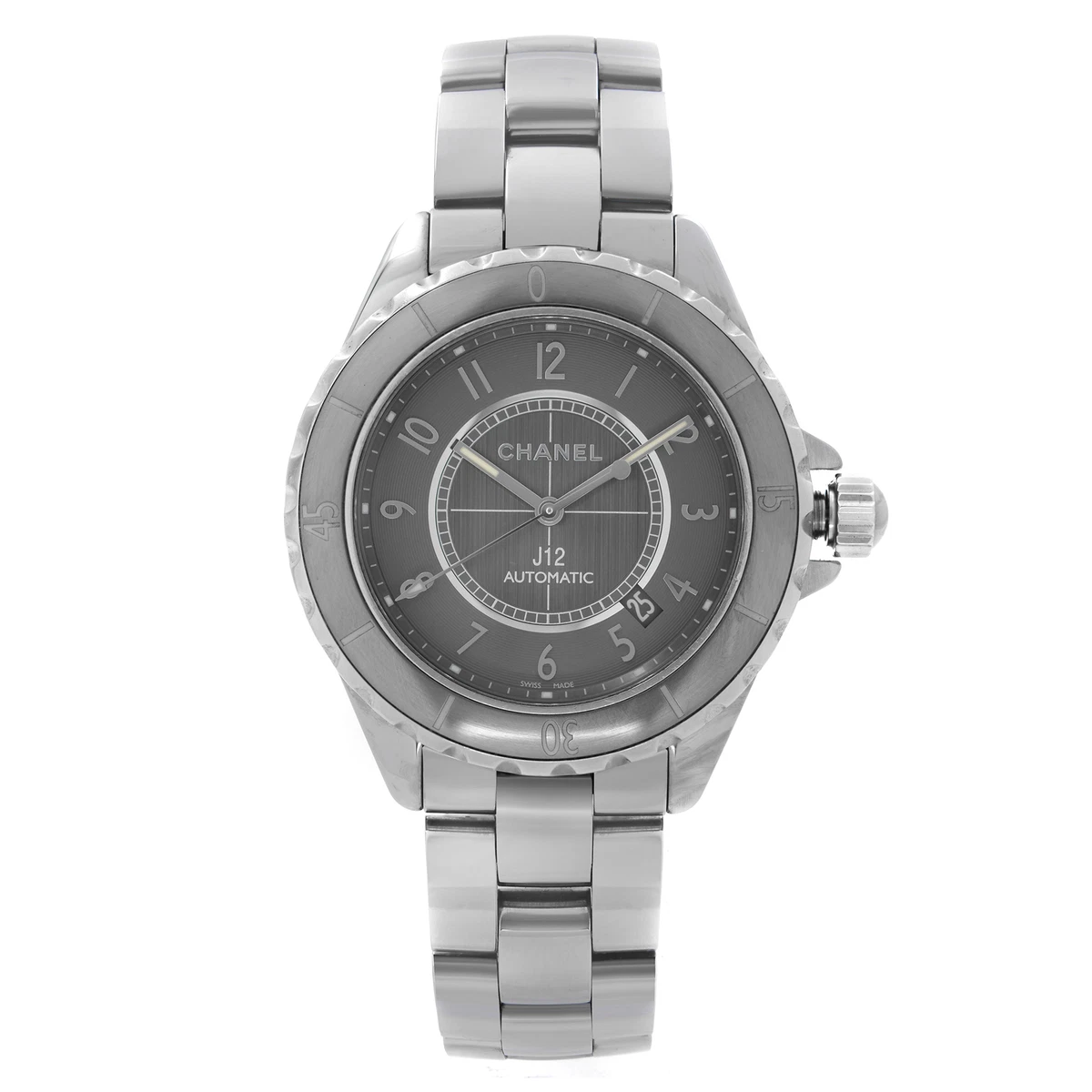 Chanel J12 Chromatic Ceramic Titanium Grey Dial Automatic Unisex Watch  H2934 845960024051