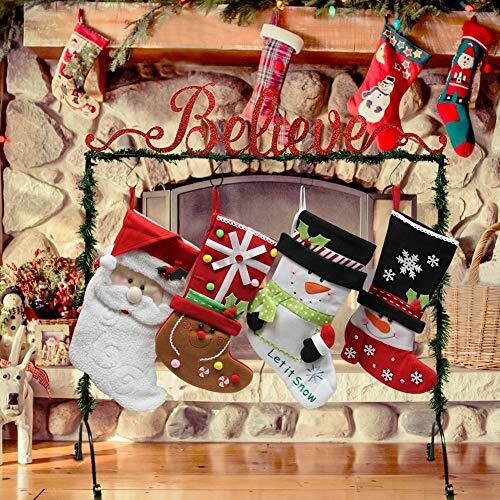 FORUP Believe Christmas Stocking Holder Stand Hangers eBay
