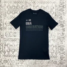 Under Armour Shirt Mens Loose Heat Gear American Flag USA One Nation Size Small