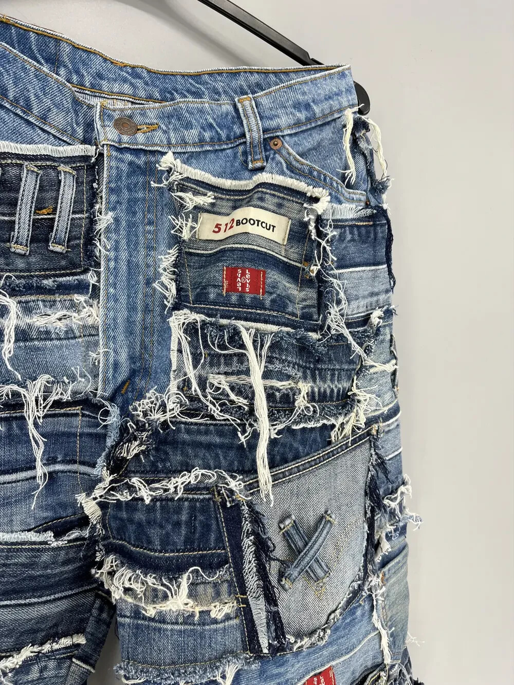 90s Levi’s 633 Patchwork Multipocket Denim Custom… - image 18