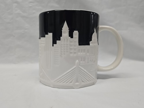 Starbucks Boston Skyline 3D Relief Coffee Tea Mug 2012 Collector Series Cup - Picture 11 of 18