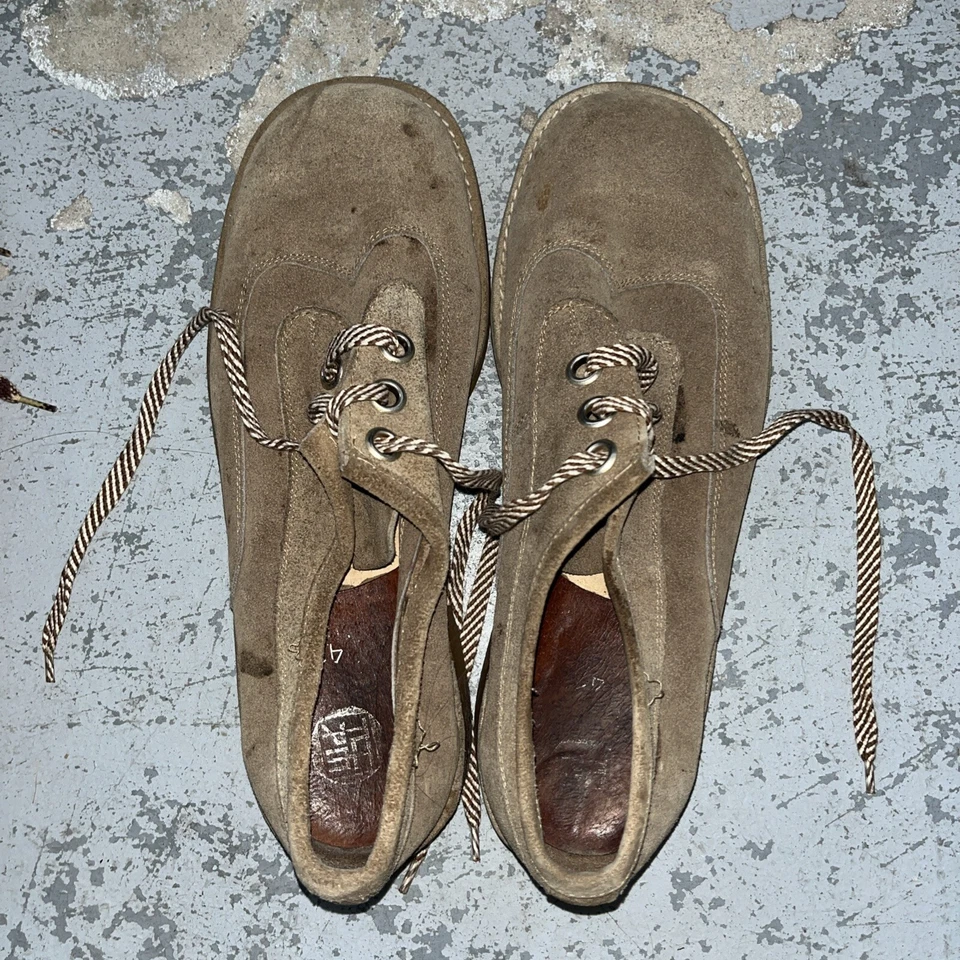 1970s Men’s Suede Shoes Size 9/41 - Image 3 of 4