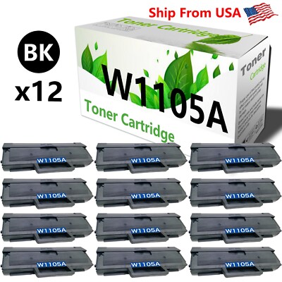 12PACK 1105A W1105A Toner Cartridge Fit For Laser MFP 137fnw 107a Printer