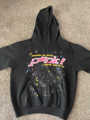 1:1 BLACK P*nk REPLICA Sp5der Hoodie Size (M) BRAND NEW