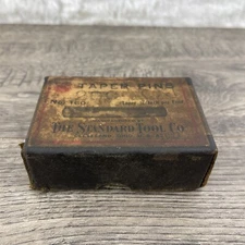 Antique 1920's Standard Tool Co Taper Pins No 160 0X1 Clock Repair Parts Box