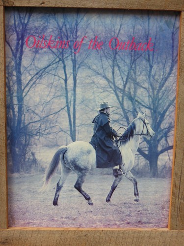 OILSKINS OF THE OUTBACK Framed Western Rider Advertisement Print for Coats - Picture 2 of 2