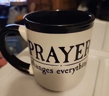 NEW Coffee Mug -by Abbey + CA Gift  " PRAYER CHANGES EVERYTHING " 16oz