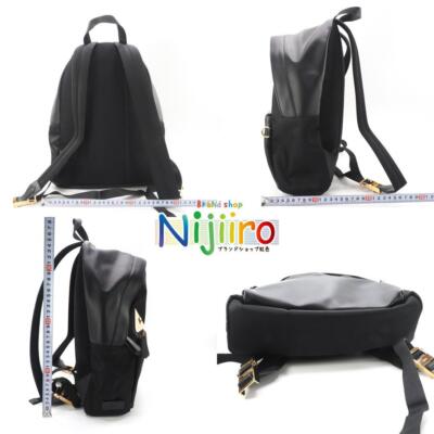 【最高級】FENDI リュック スタッズ Black Edition レザー Fendi Large Monster Black Backpack eye design nylon leather japan