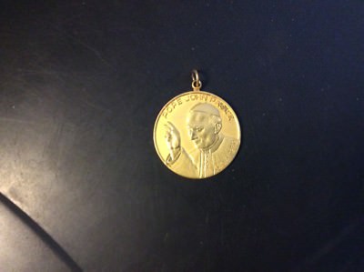 GOLD TONE POPE JOHN PAUL II USA 1979 PENDANT | eBay