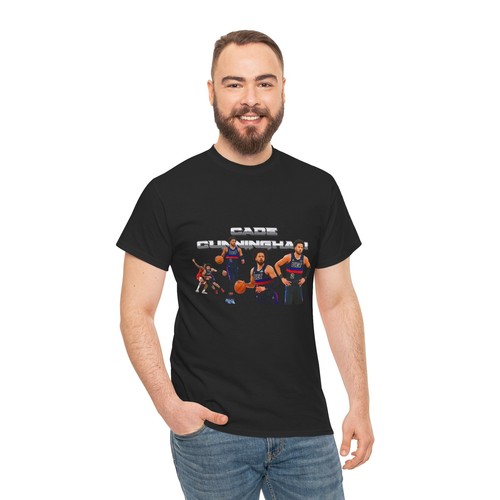 Cade Cunningham Basketball Vibes Unisex Heavy Cotton Tee, Sport T-Shirt - Bild 9 von 46