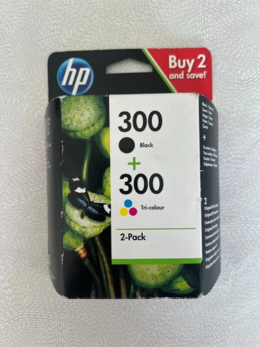 CN637EE New Genuine Original HP 300 Combo 2-Pack Inks HP 300 Black & Colour