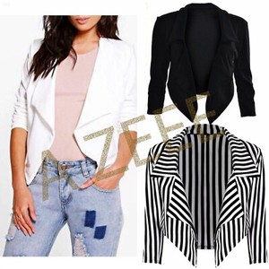 plus size waterfall blazer