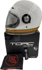 TORC T1 Retro Full-face Helmet ISO Bars White XXL - T102ISO26