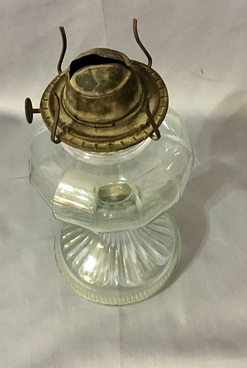 Antique eagle oil lamp deals