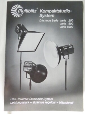 Prospekt Multiblitz Kompaktstudio System vario 250/500/100 Deutsch
