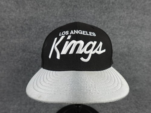 NHL Los Angeles Kings Script Hat SnapBack Cap New Era 9Fifty LA Black