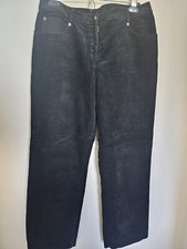 ST. JOHN SPORT - BLACK CORDUROY PANTS SZ. 8