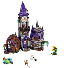 LE;GO MOC Scooby-Doo Mystery Mansion  Haunted House Build Bricks (NOT LEGO)