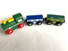 Mountain Express Wooden Railway Train  Cars - Compatible w/ Thomas, IKEA, BRIO