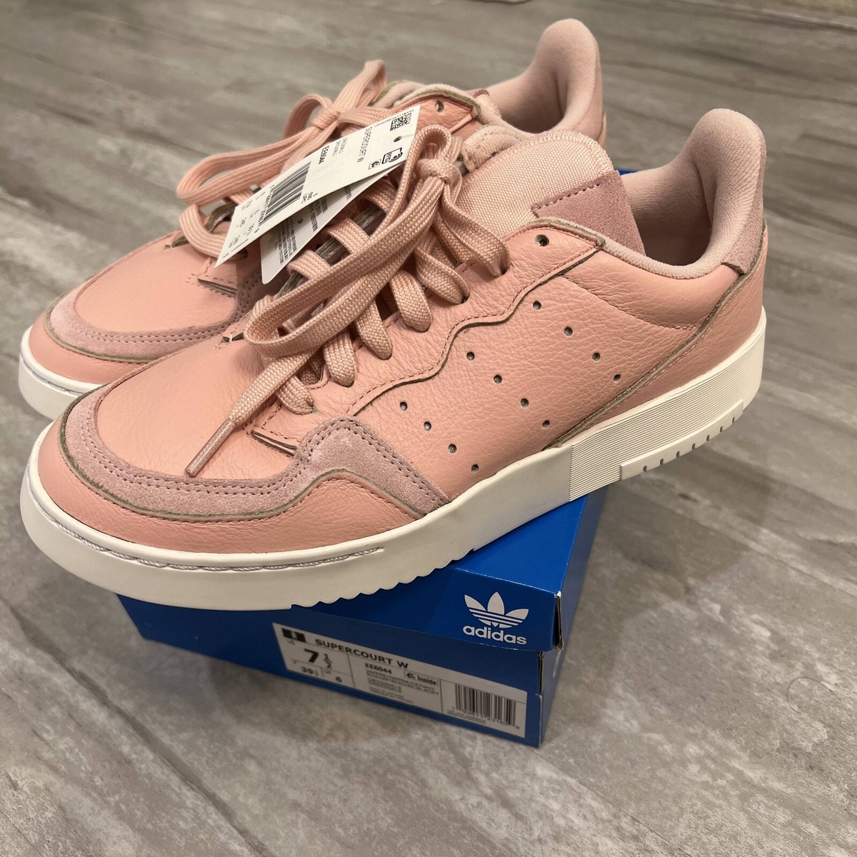 Adidas EE6044 Supercourt Woman's Pink Leather Casual Tennis Shoe Size US  7.5 | eBay