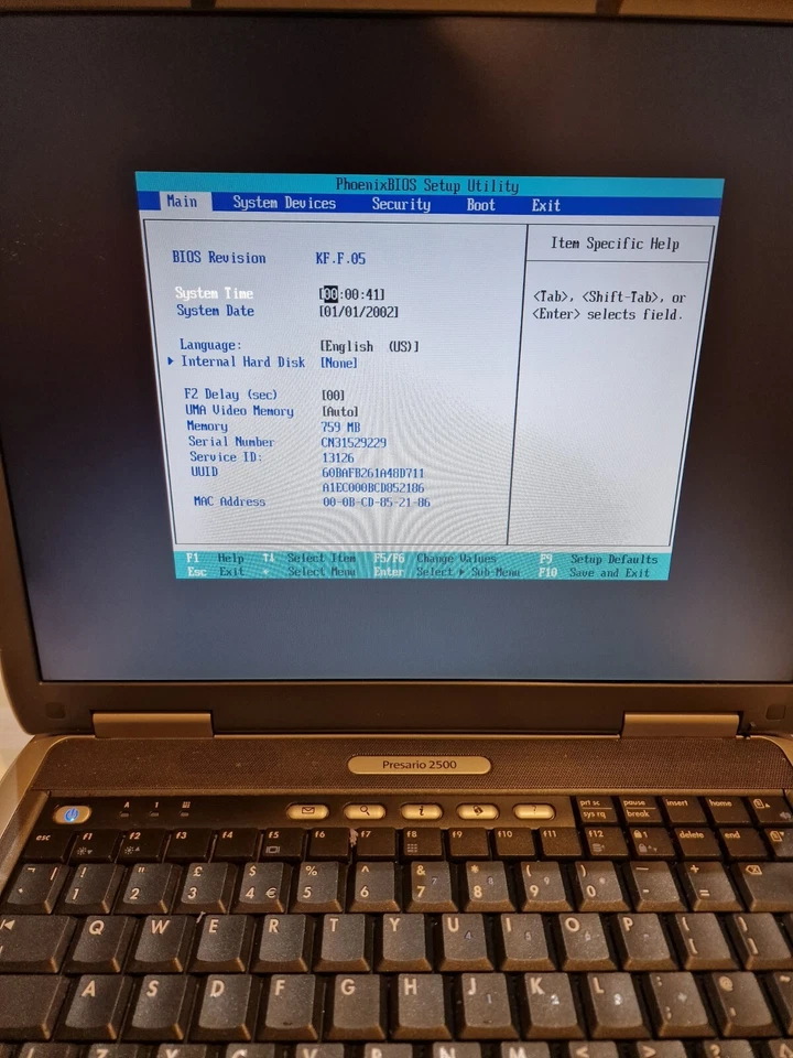 Vtg Compaq Presario 2500 15" Intel Pentium Untested Read Description - Image 2 of 4