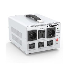 LVYUAN Heavy Duty 5000W Watt Voltage Transformer Converter Step Up/Down Conve...