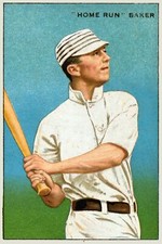 3891.Home Run Baker Baseball Player Poster from early sport card.Room design