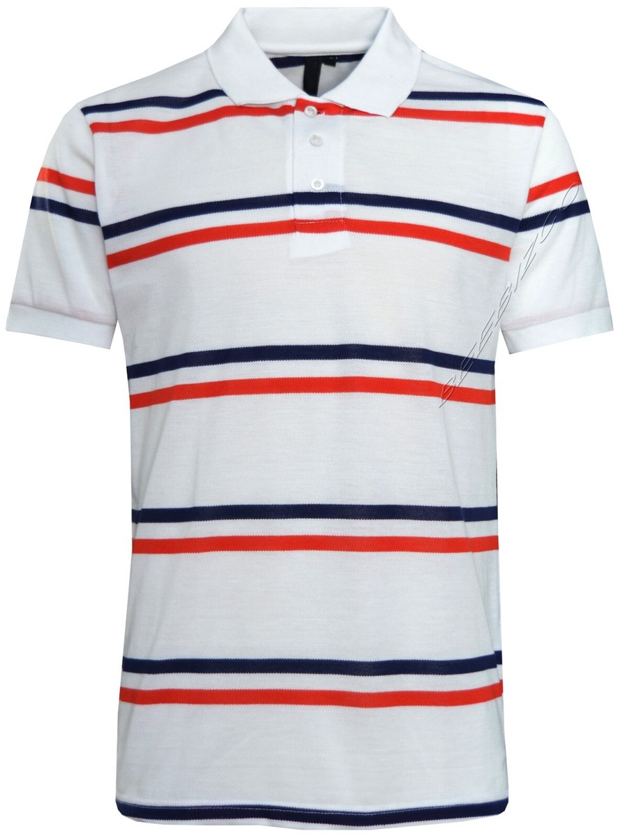 Mens Striped Polo Shirts Pique Yarn Dyed Short Sleeve T Mens Striped Polo Shirts Pique Yarn Dyed Short Sleeve T