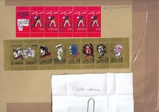 MARCOPHILIE FRANCE - Lot 1 2enveloppes ayant circulé avec cachets ou empreinte