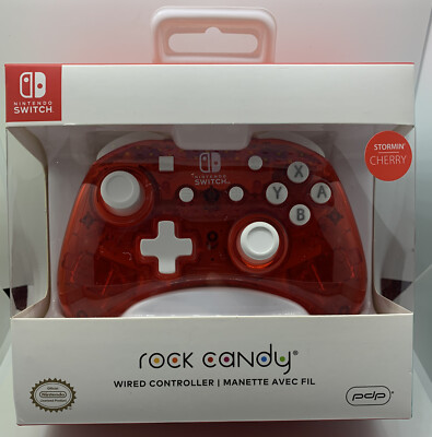 PDP Rock Candy Wired Nintendo Switch Controller Stormin' Cherry