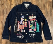 Nwot Jean Jacket New York City Theater Broadway Women’s Small Diane’s Essentials