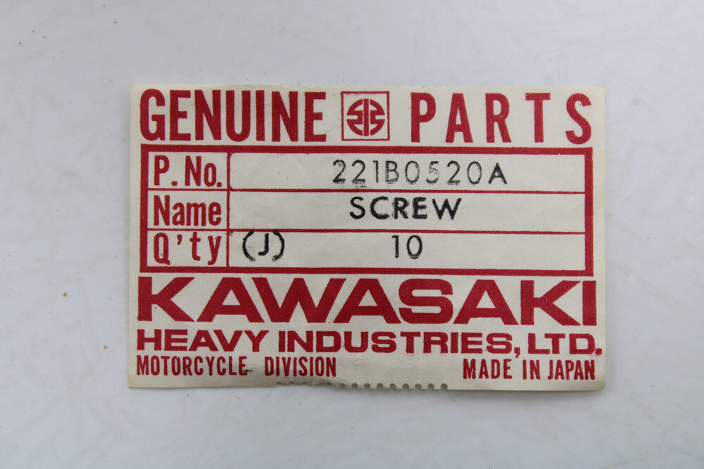 Kawasaki Screw Counter Sink 5X20 221B0520A Pack of 10 | eBay