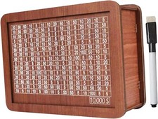 10000 Savings Challenge Box,Cashbox Kakeibo Money Saving Box, Money Vault Saving