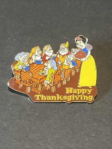 2003 Disney Snow White and The Seven Dwarfs Happy Thanksgiving Pin - Picture 13 of 13