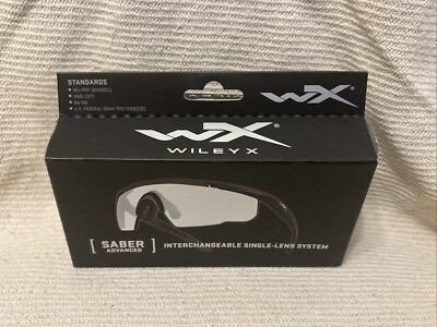 Wiley X Saber 303 Ballistic Advanced Shooting Glasses Clear Lenses