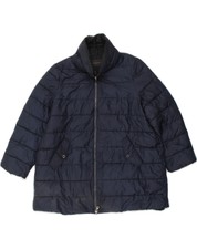 Elena Miro Womens Padded Jacket Uk 18 Xl Navy Blue Polyester Xs09