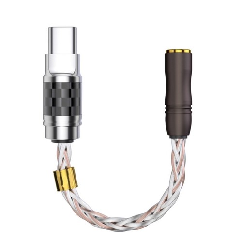 Audiophile Type C to 2.5/3.5mm Headphone Converter Male to Female Adapter - Zdjęcie 5 z 10