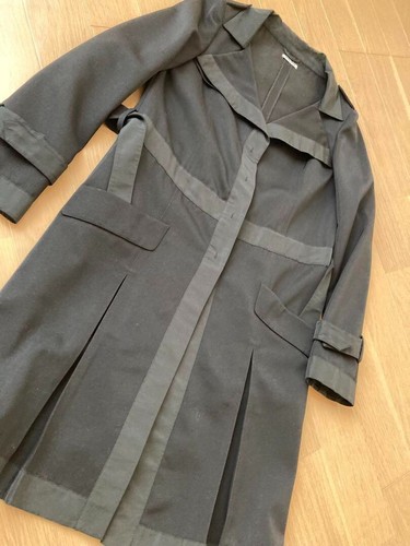 MIU MIU Black Coat 40 JAPAN - Picture 5 of 8